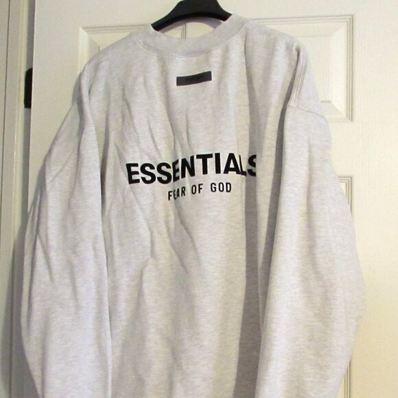 Fear of God Other - ESSENTIALS FEAR OF GOD Light Gray Sweatshirt Crew Neck  Size XL